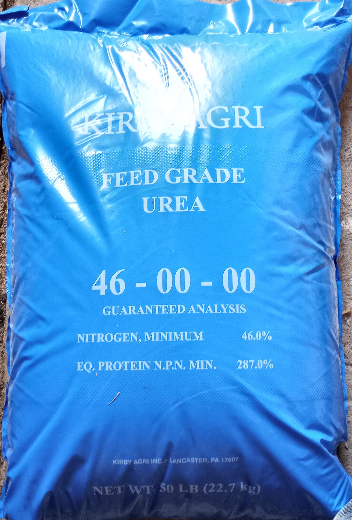 Feed grade urea, 50lb bag