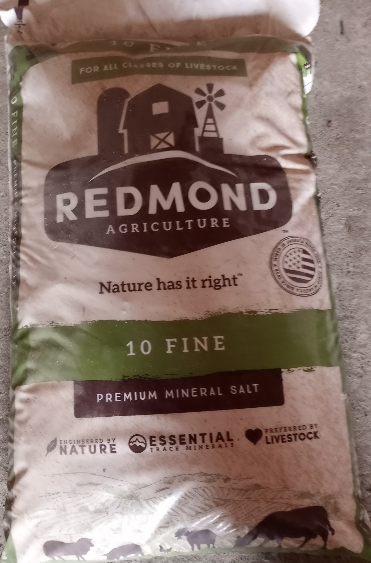 Redmond Natural Mineral Salt, 50 lb bag