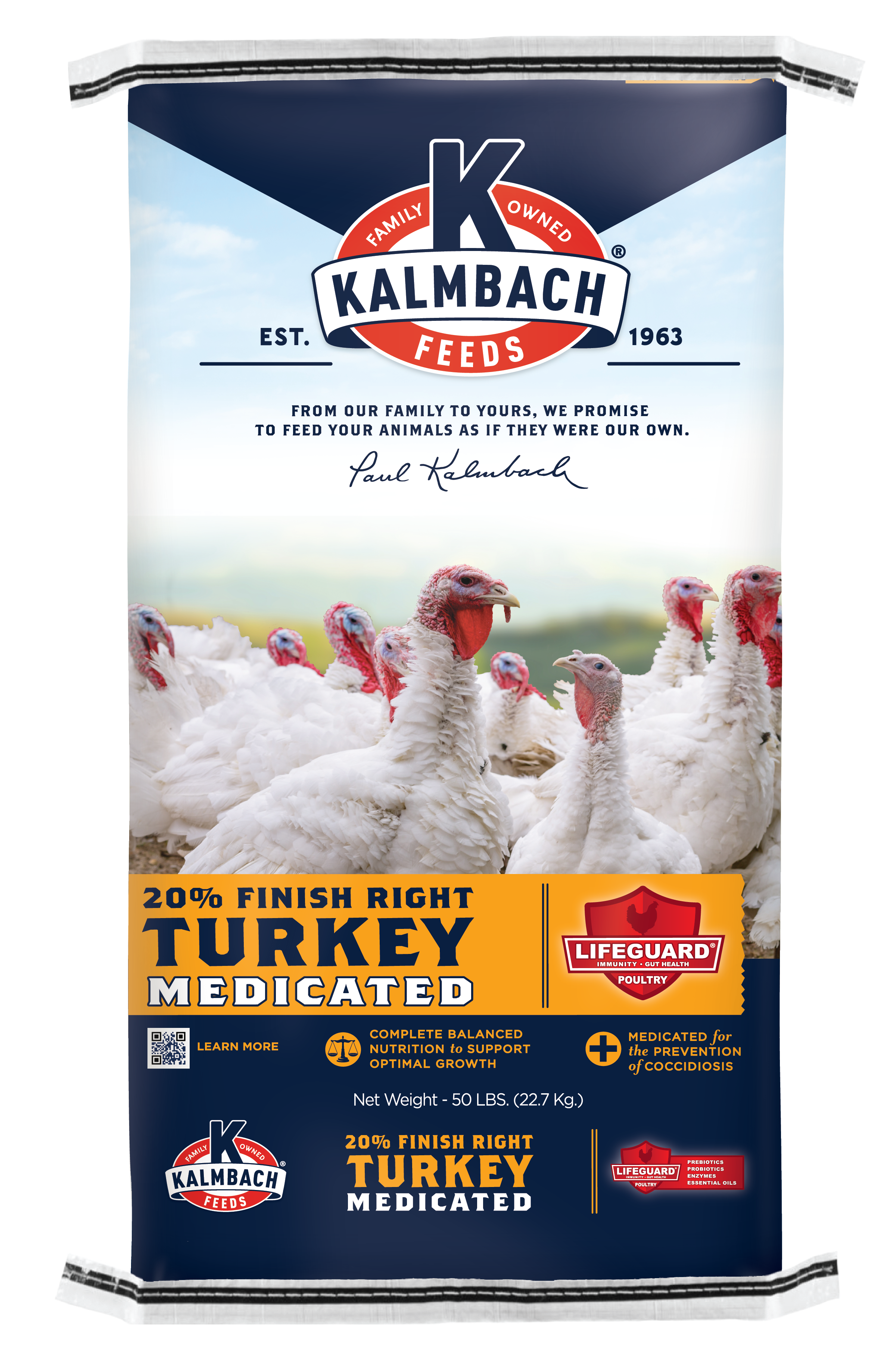 Kalmbach 20% Finish Right® Turkey Pellet (Medicated)