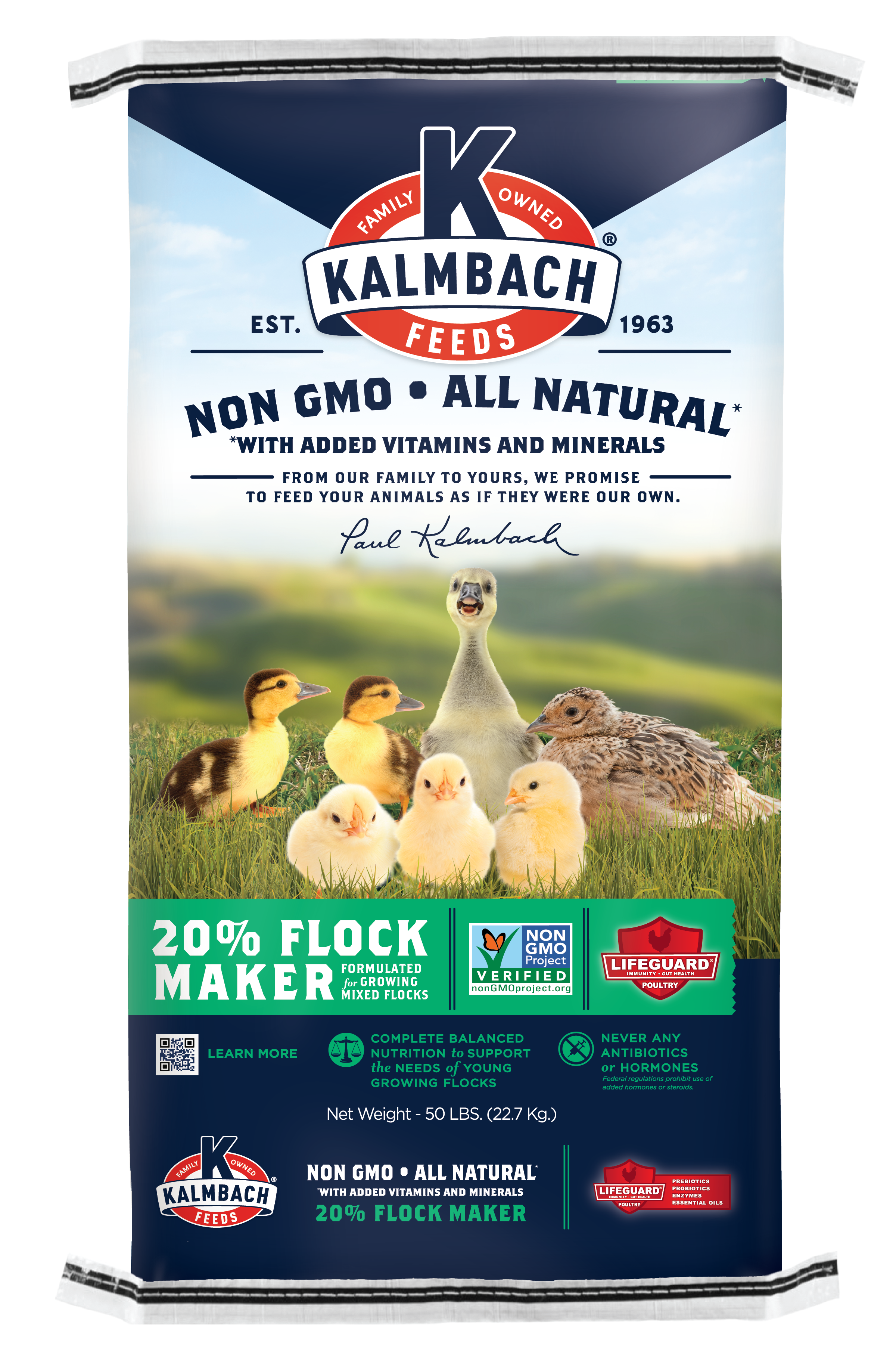 Kalmbach Non-GMO 20% Flock Maker Crumble
