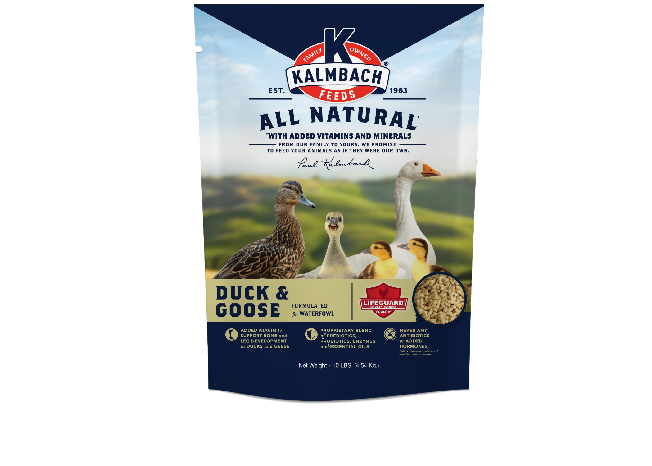 Kalmbach 18% All Natural Duck, Goose & Swan Feed Mini Pellet 10lb