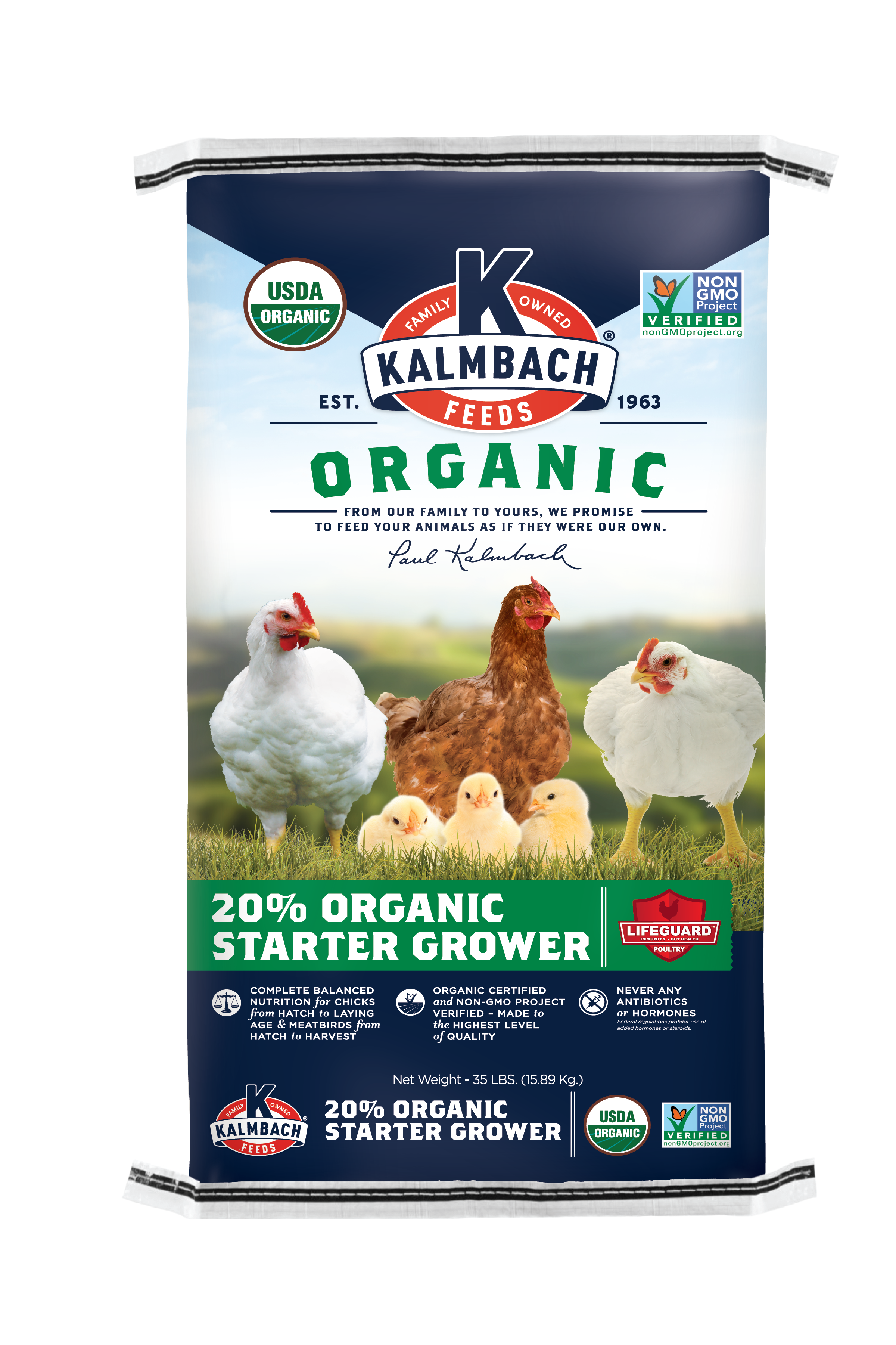 Kalmbach 20% Organic Chick and Meatbird Starter Grower Crumble