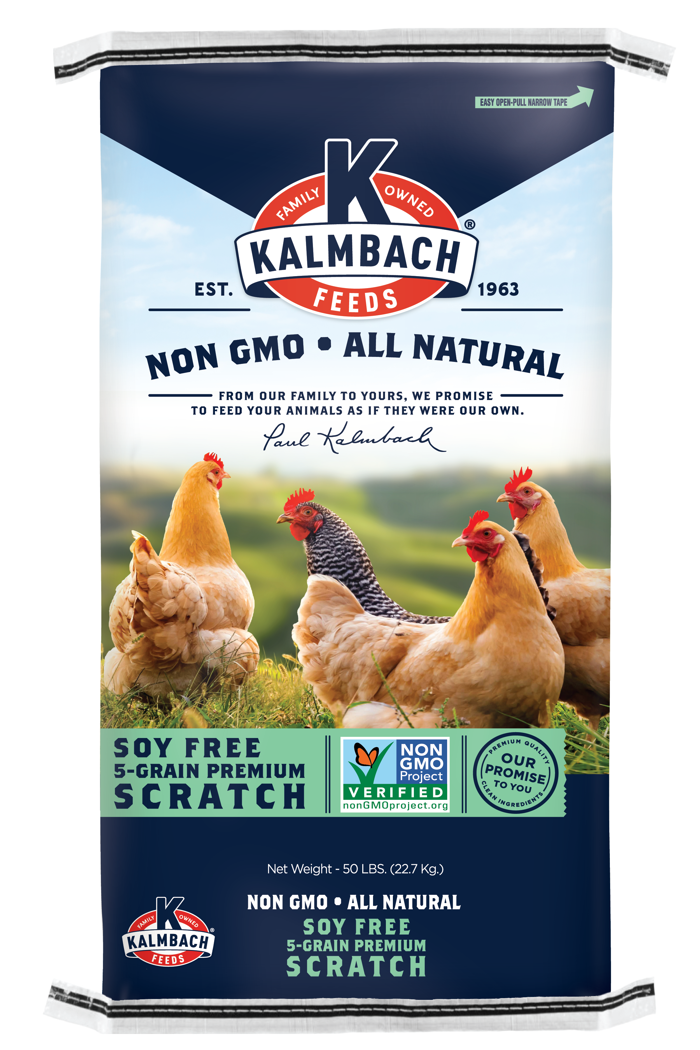 Kalmbach Soy-Free 5-Grain Premium Scratch (Non-GMO)